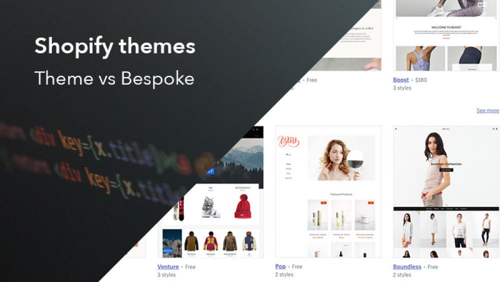 Shopify themes: Theme vs Bespoke