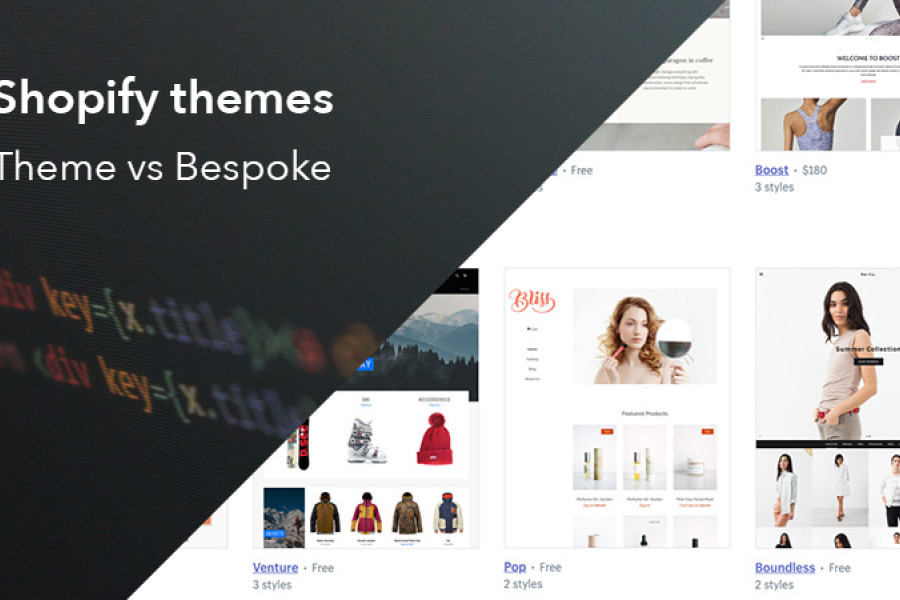 Shopify themes: Theme vs Bespoke